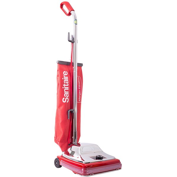 Sanitaire Vacuum, Upright, w/ Bag, 14-1/2"Wx21-1/4"Lx8-1/2"H, Red BISSC888N